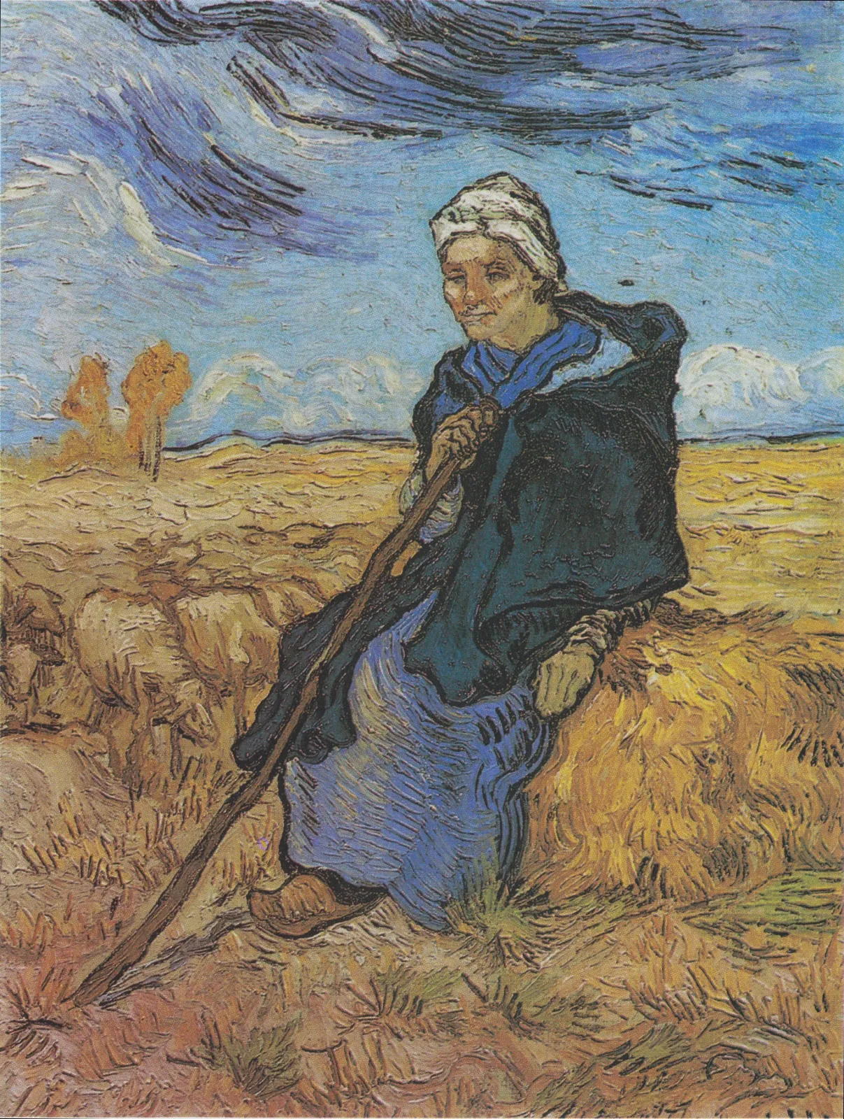 Shepherdess, The (after Millet), Vincent van Gogh
