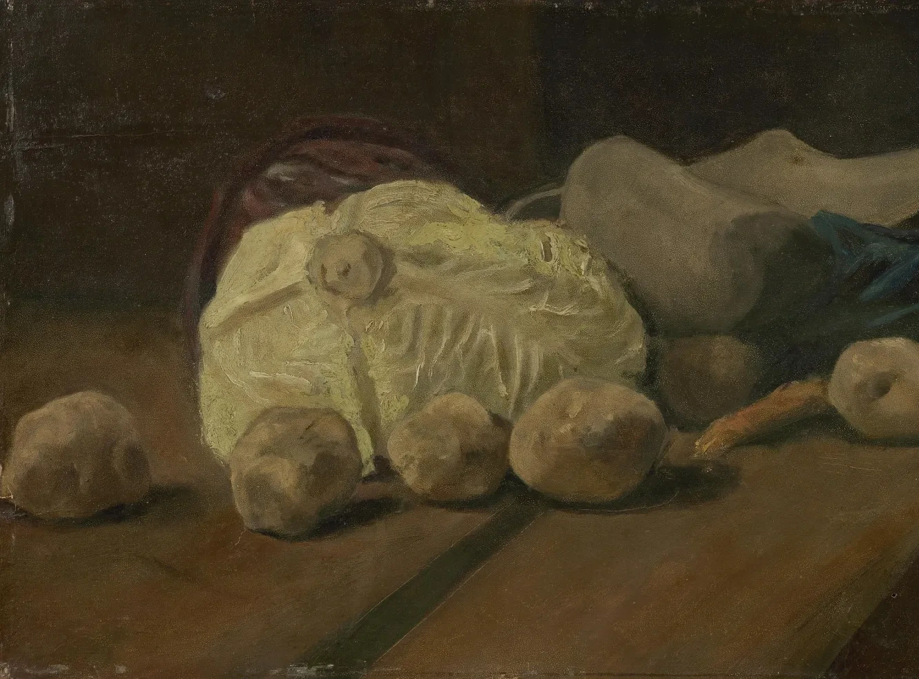 Still Life with Cabbage and Clogs, Vincent van Gogh
