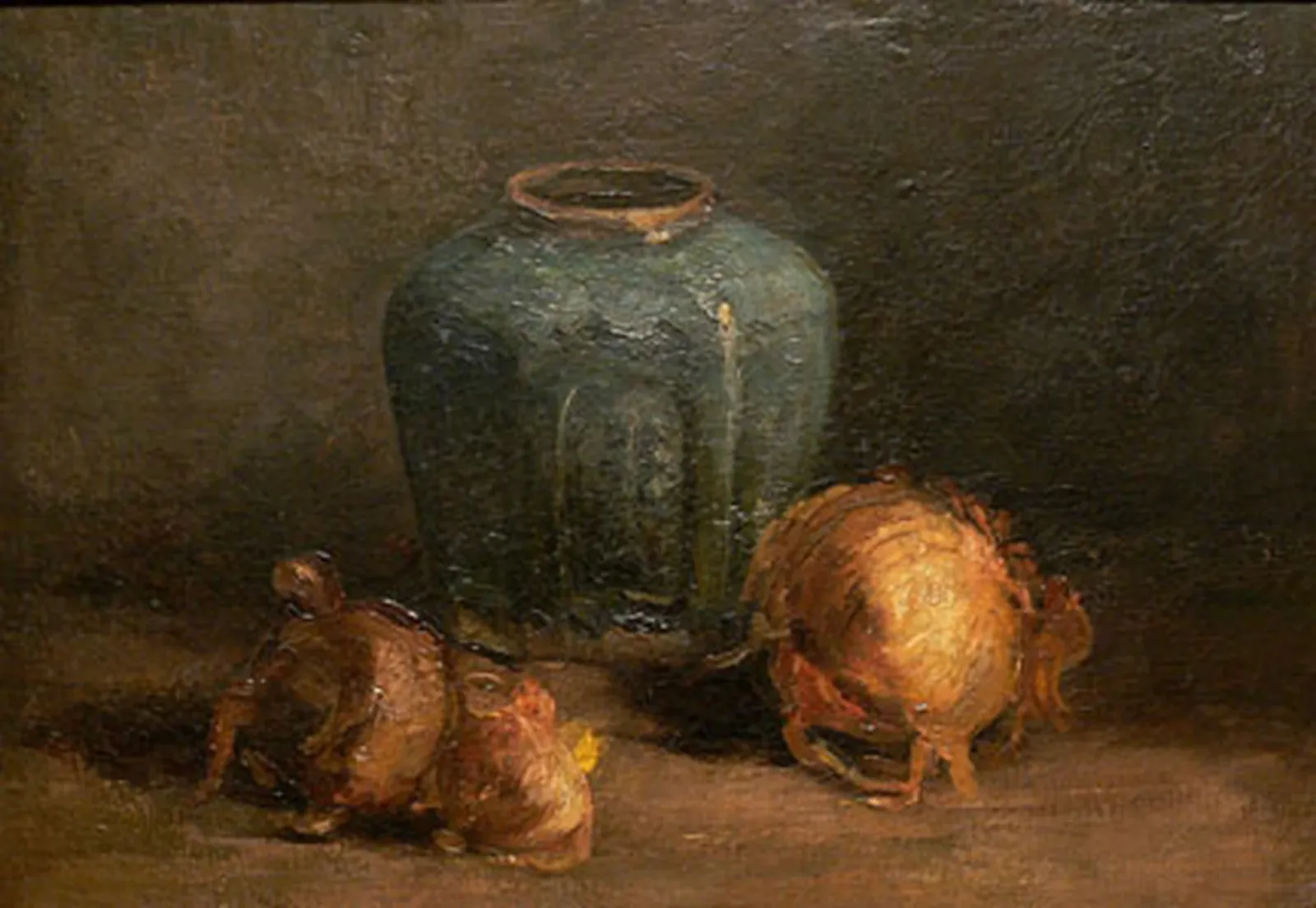 Still Life with Ginger Jar and Onions, Vincent van Gogh