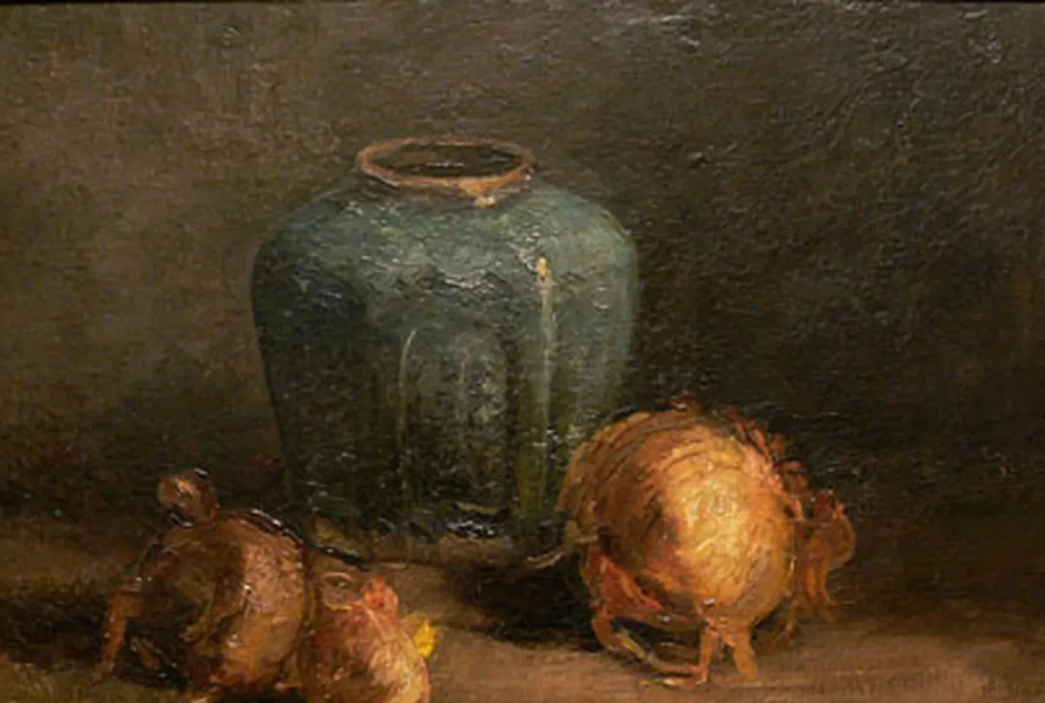 Still Life with Ginger Jar and Onions, Vincent van Gogh