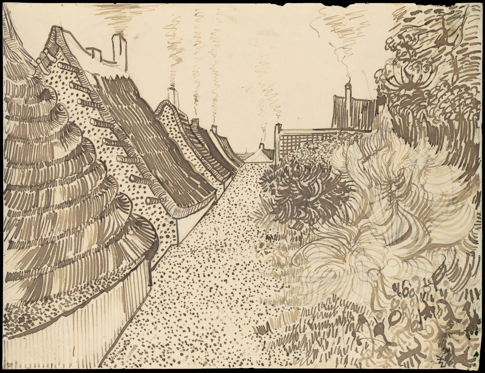 Street in Saintes-Maries-de-la-Mer, Vincent van Gogh