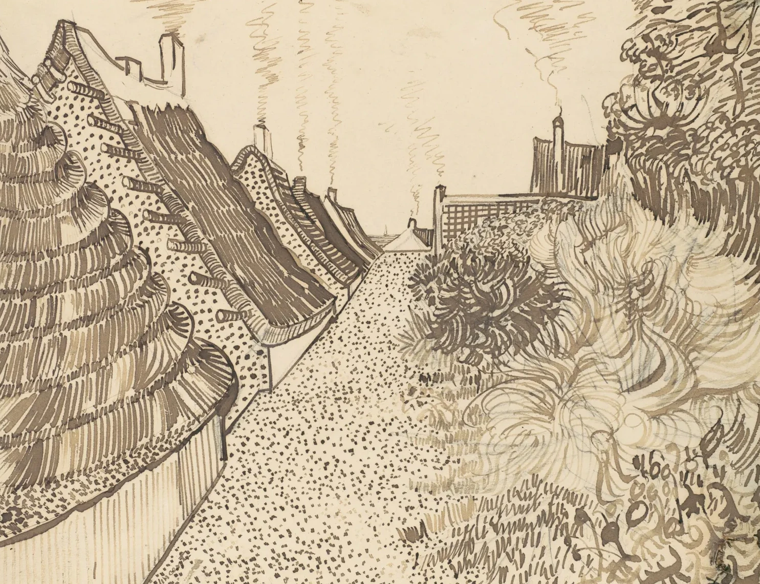 Street in Saintes-Maries-de-la-Mer, Vincent van Gogh