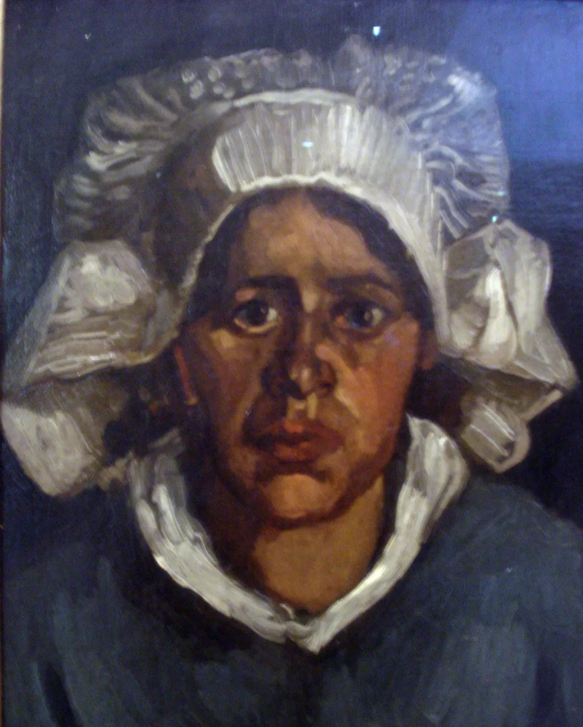 Tête de paysanne au bonnet blanc, Vincent van Gogh