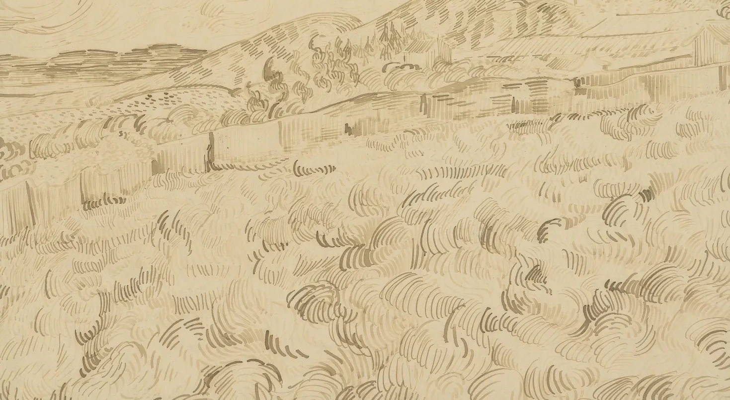 The Enclosed Wheatfield After a Storm, Vincent van Gogh