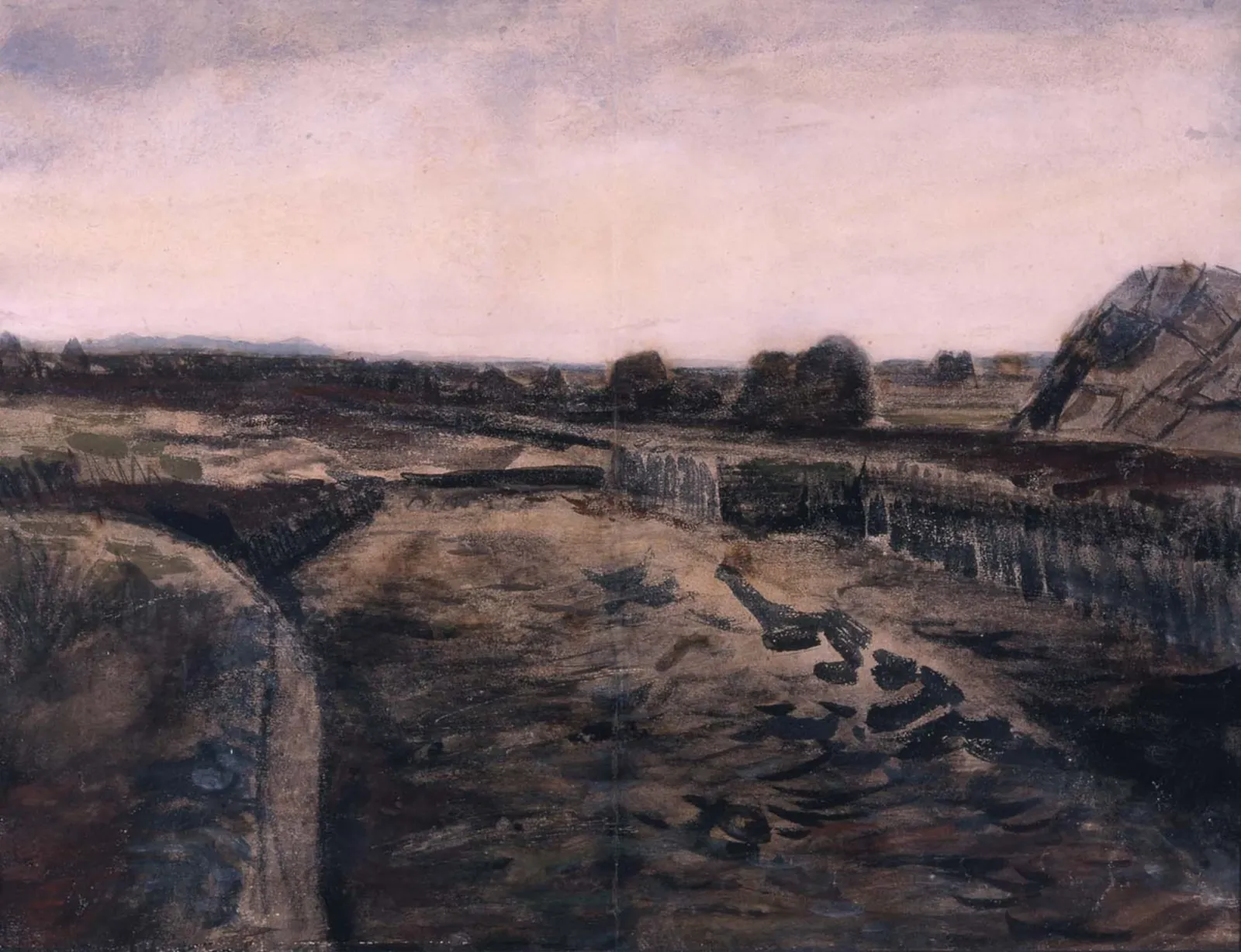 Tourbière dans la Drenthe, Vincent van Gogh