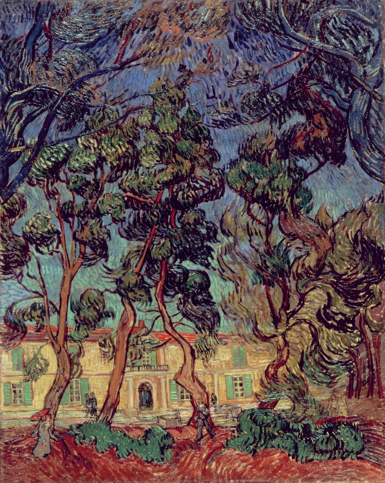 Trees in the Garden of Saint-Paul Hospital, Vincent van Gogh