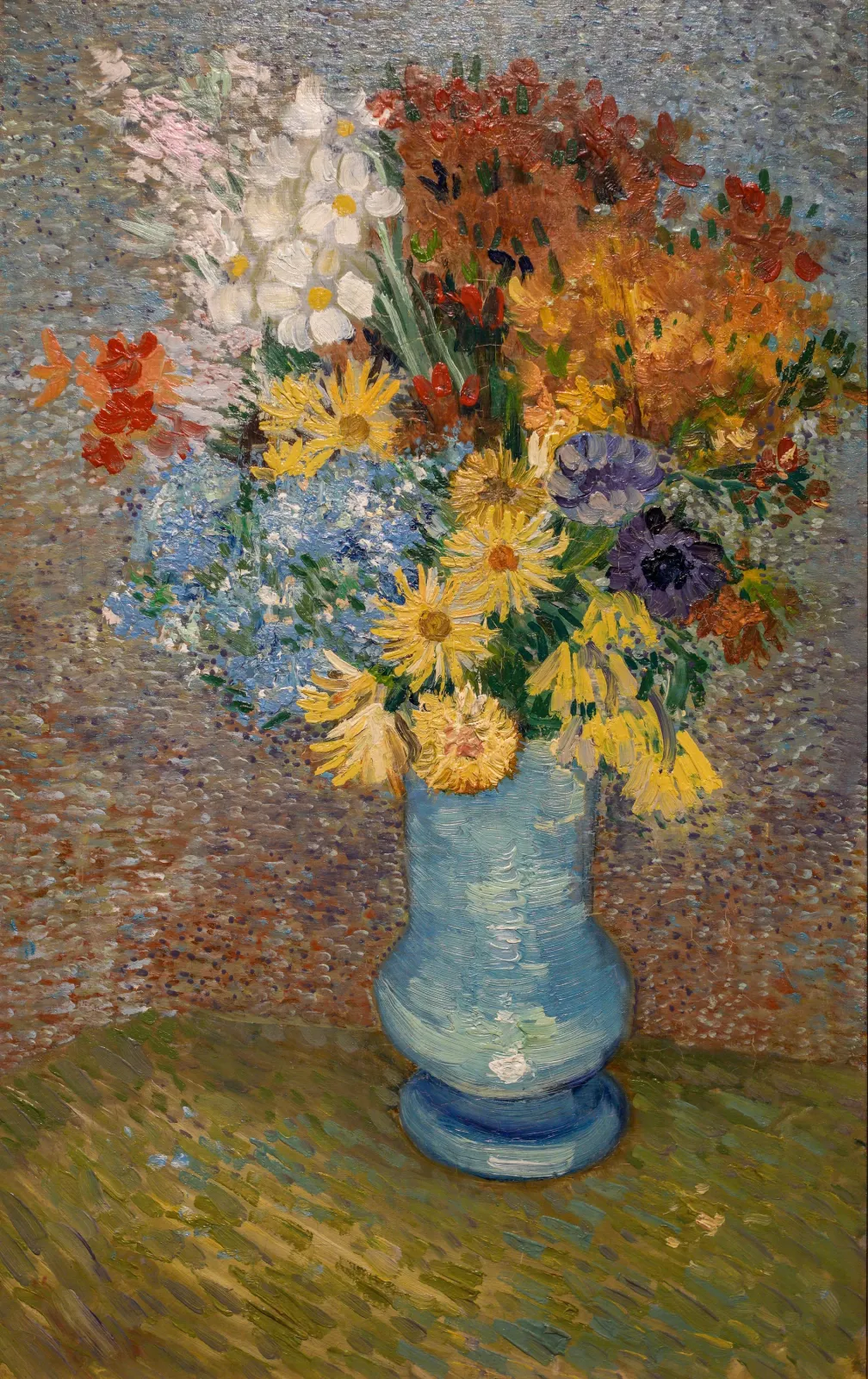 Vase with daisies and anemones, Vincent van Gogh