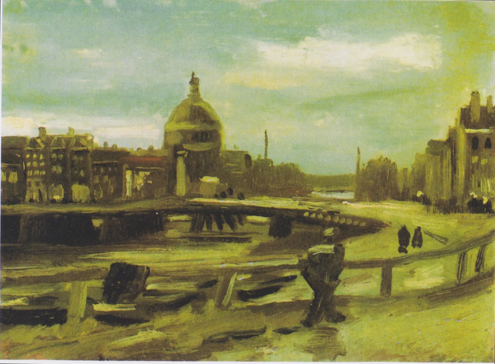 View of Amsterdam from Central Station, Vincent van Gogh