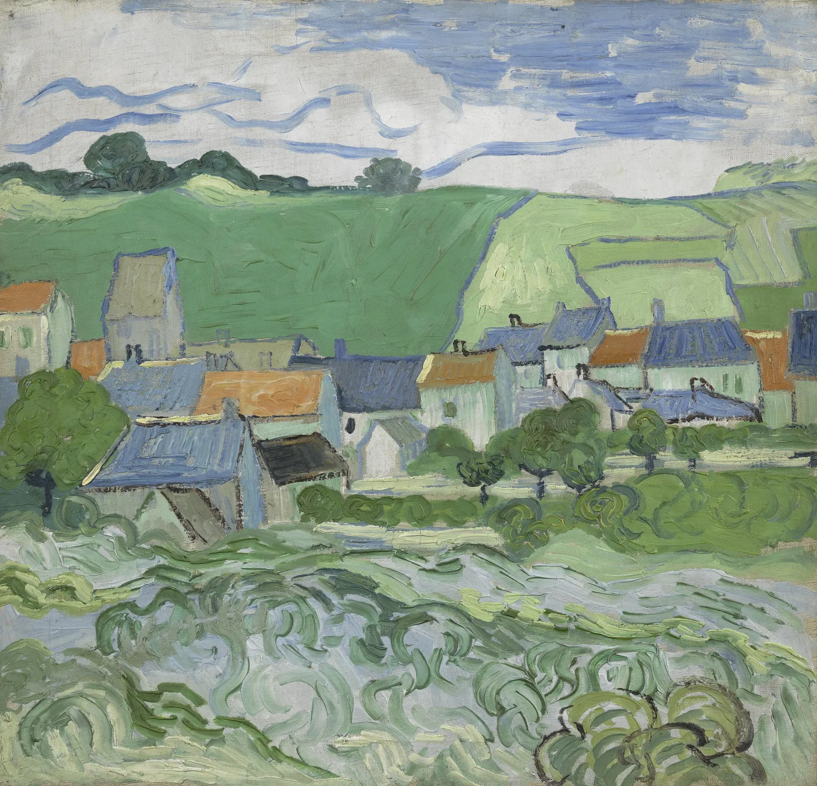 View of Auvers, Vincent van Gogh