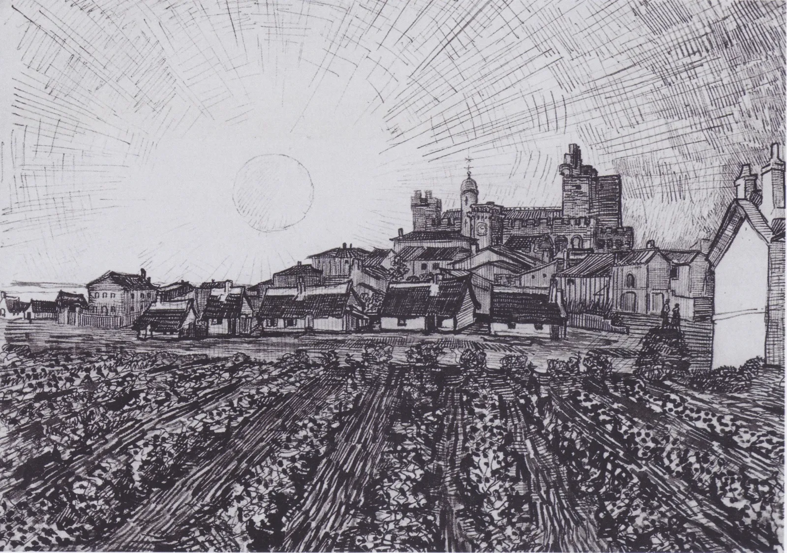 View to Saites-Maries, Vincent van Gogh