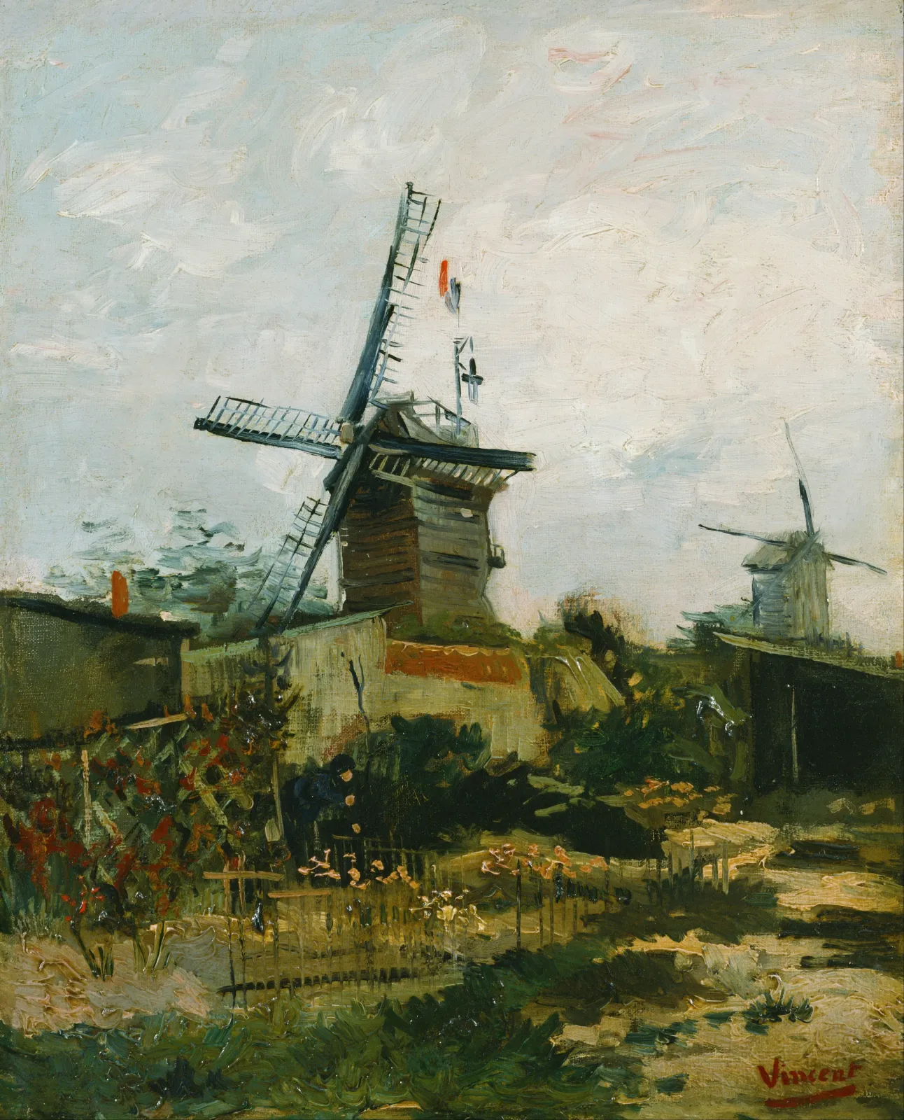 Windmills on Montmartre, Vincent van Gogh