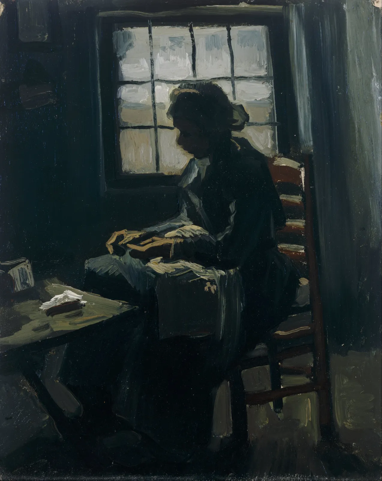 Woman Sewing, Vincent van Gogh