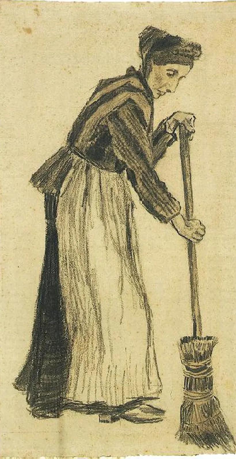 Woman with a Broom, Vincent van Gogh