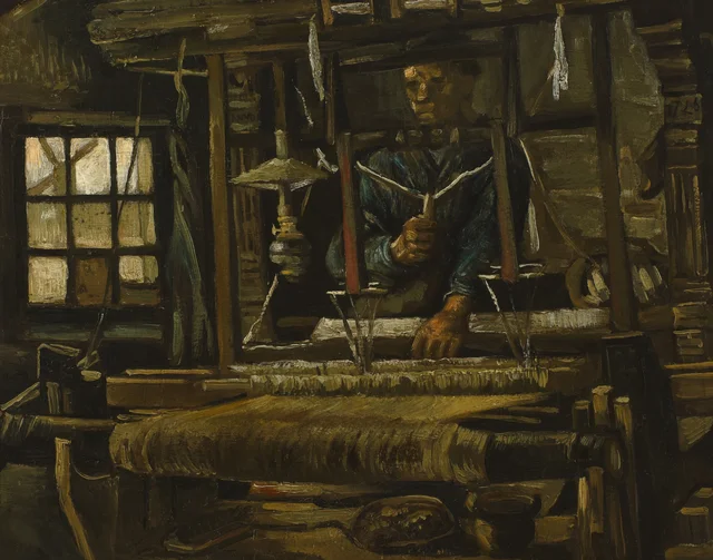 Una casa de tejedor