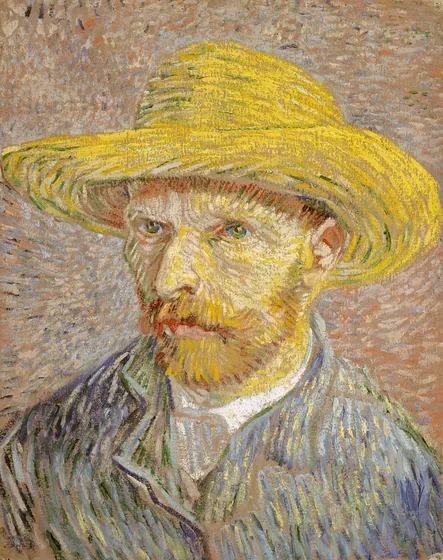 Autoportrait au chapeau de paille
