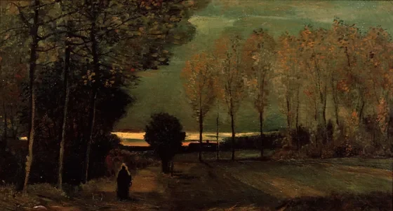 Autumn Landscape at Dusk