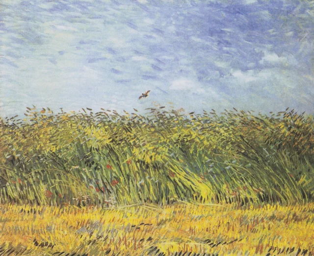 Campo de trigo con alondra, Vincent van Gogh