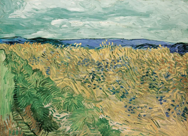 Campo de trigo con acianos, Vincent van Gogh
