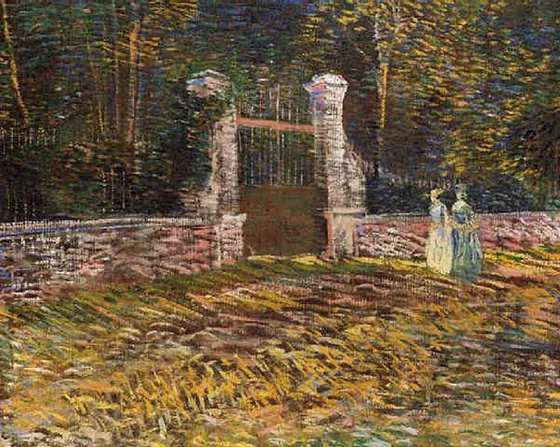 Entrance to Park Voyer d'Argenson in Asnières