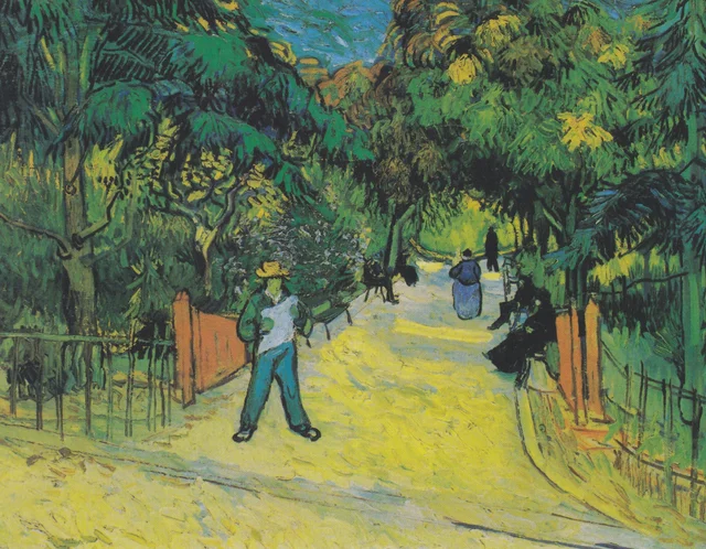 Entrada del parque público de Arlés, Vincent van Gogh