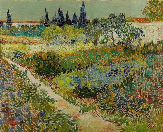 Flowering Garden with Path, Vincent van Gogh