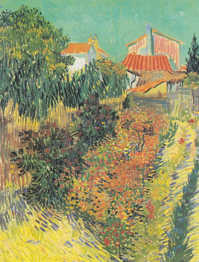 Jardín detrás de una casa, Vincent van Gogh