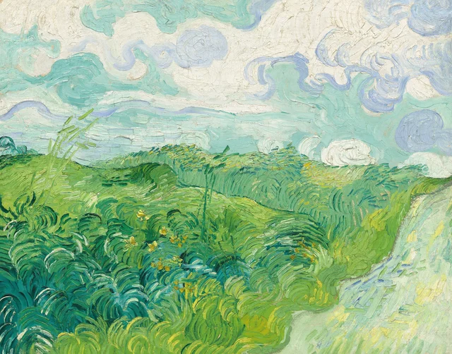 Campos de trigo verdes, Auvers, Vincent van Gogh
