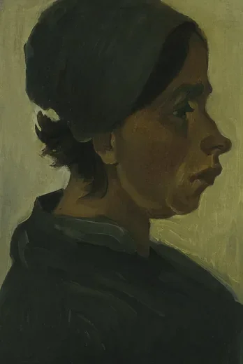 Head of a Peasant Woman with Dark Cap