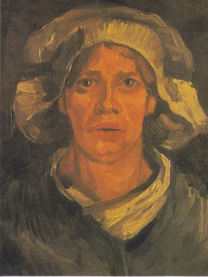 Head of a Peasant Woman with White Cap