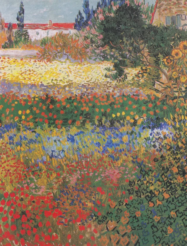 Jardín de flores, Vincent van Gogh