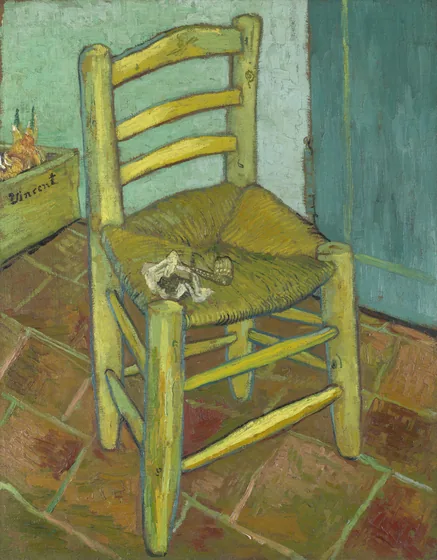 La Chaise de Vincent avec sa pipe