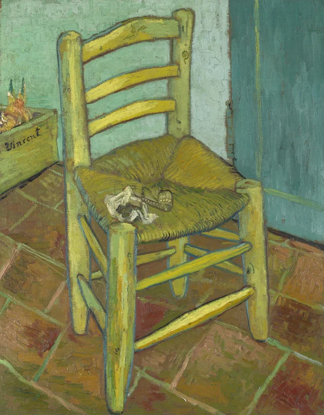 La silla de Vincent con su pipa