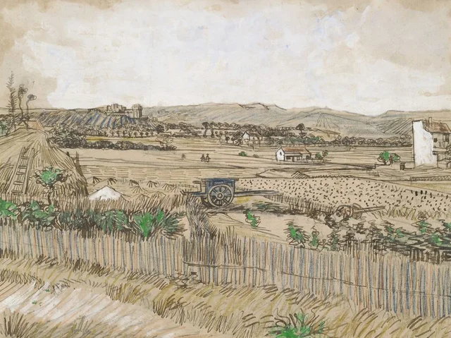 La carreta azul, Vincent van Gogh