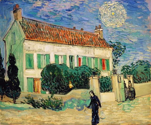 La Maison blanche, la nuit, Vincent van Gogh