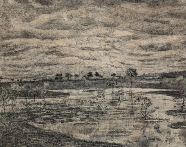El estanque, Vincent van Gogh