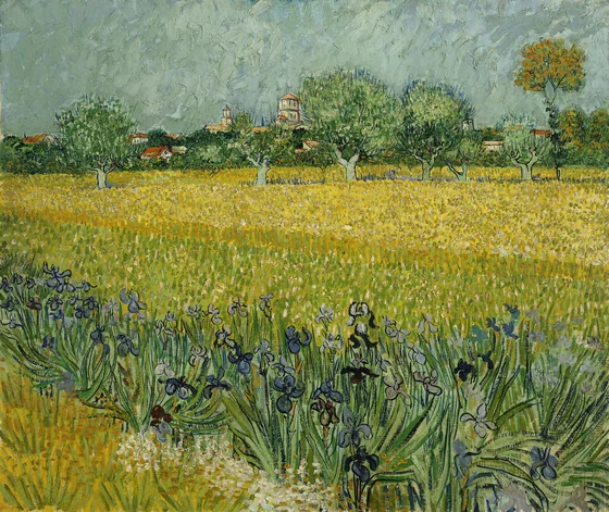 Le Champ de blé aux iris