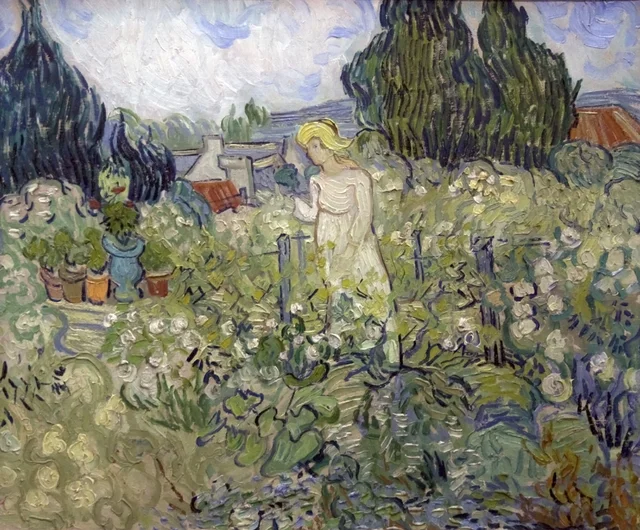 La señorita Gachet en su jardín en Auvers-sur-Oise
