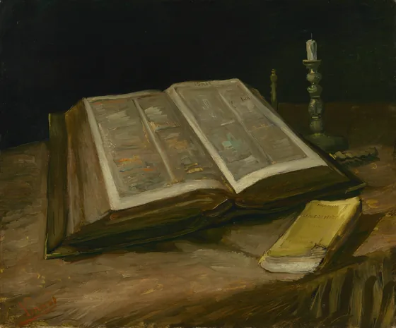 Nature morte avec la Bible
