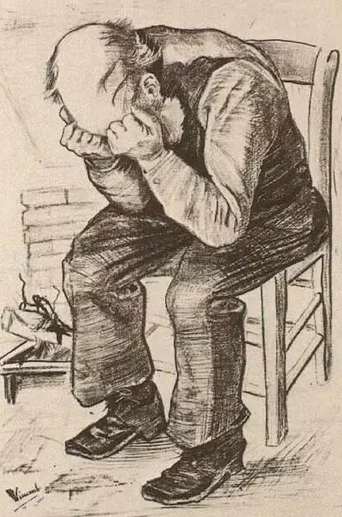 Old Man with his Head in his Hands ("At Eternity's Gate")