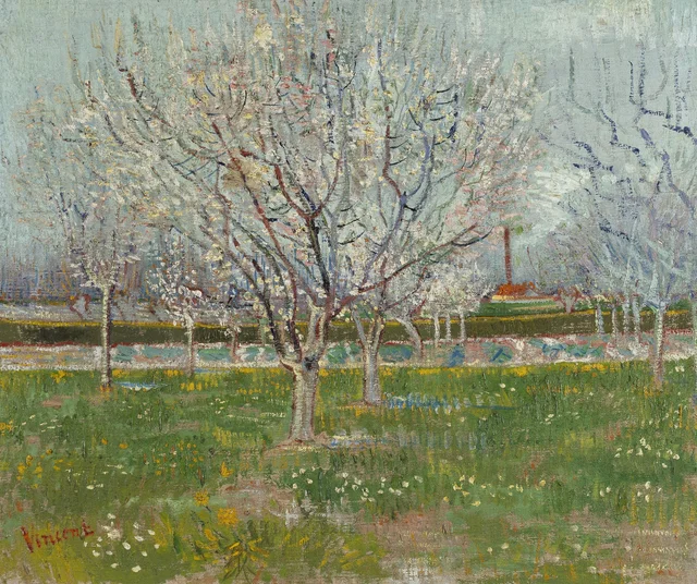 Huerto en flor, Vincent van Gogh