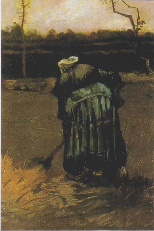 Peasant Woman Digging, Vincent van Gogh
