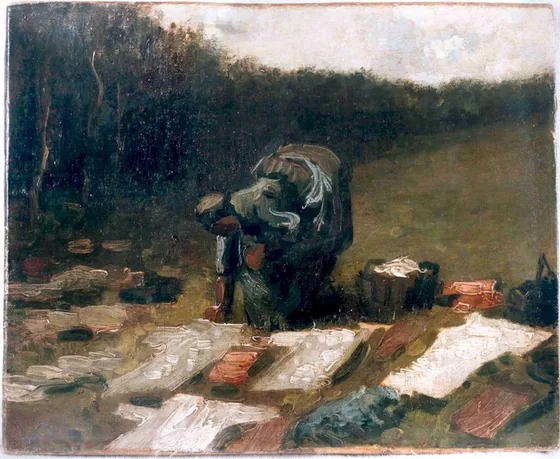 Peasant Woman Laundering
