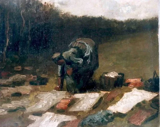 Peasant Woman Laundering