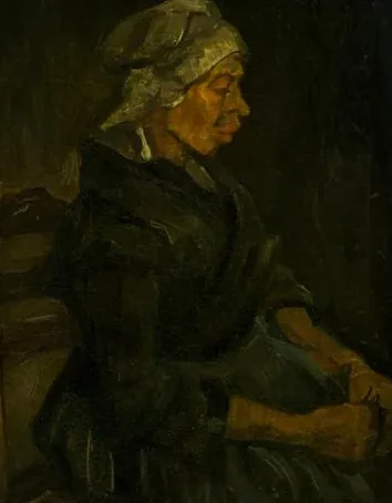 Peasant Woman, Seated with White Cap