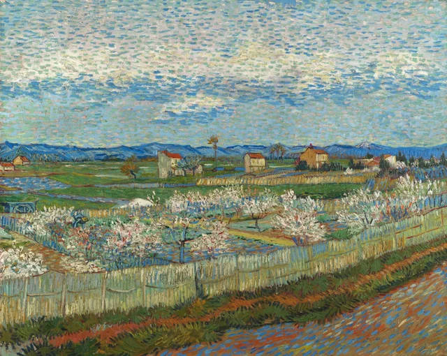 Melocotoneros en flor, Vincent van Gogh