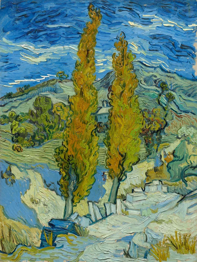 Álamos en Saint-Rémy