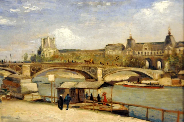 El puente del Carrousel y el Louvre, Vincent van Gogh