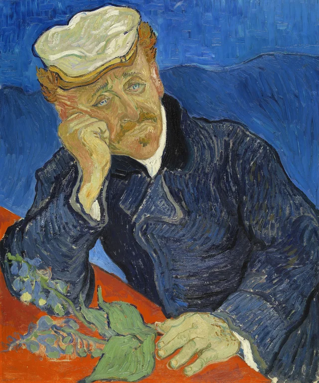 Retrato del doctor Gachet con rama de digital, Vincent van Gogh