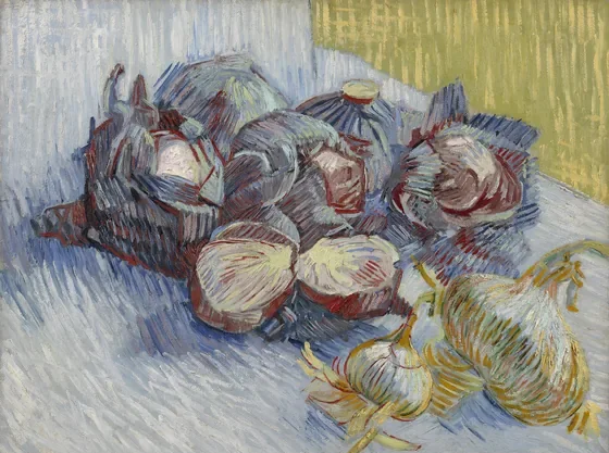 Red Cabbages and Garlic