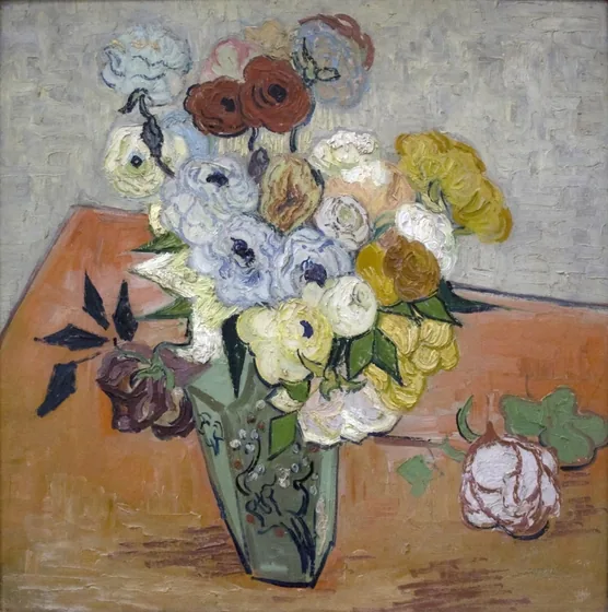 Roses et anémones